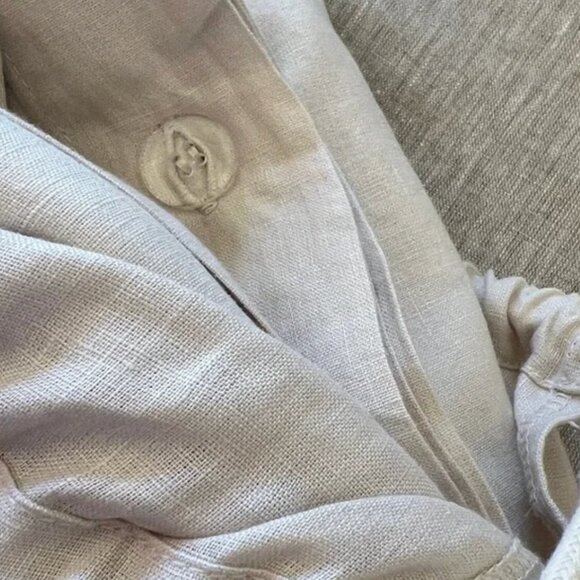 European Linen Double Flange Duvet Cover Set in Desert Sunset Quince European Linen Duvet Cover Full/Queen Sand New